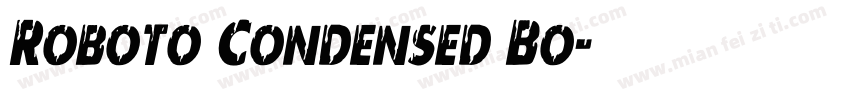 Roboto Condensed Bo字体转换